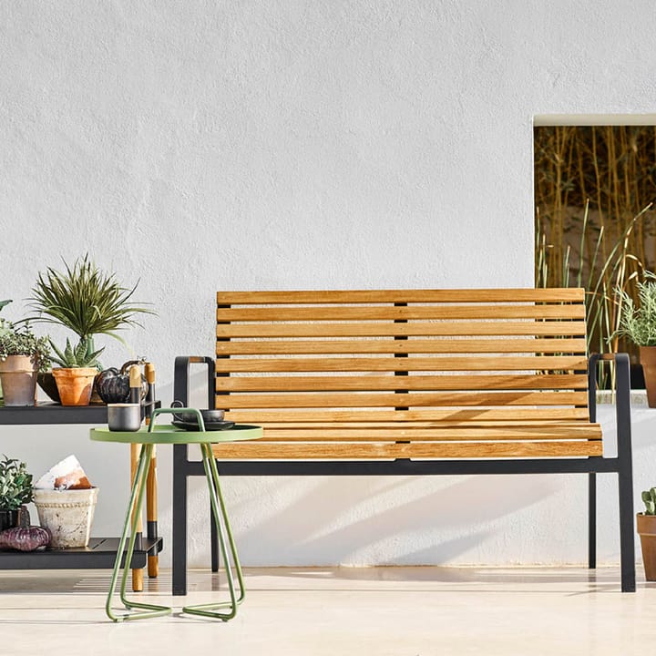 Banco Parc, Lava grey, teca Cane-line