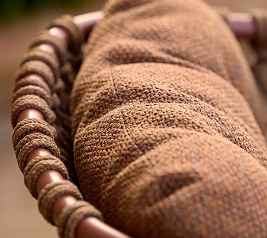 Cadeira de braços Ocean em alumínio, Umber brown (Soft Rope) Cane-line
