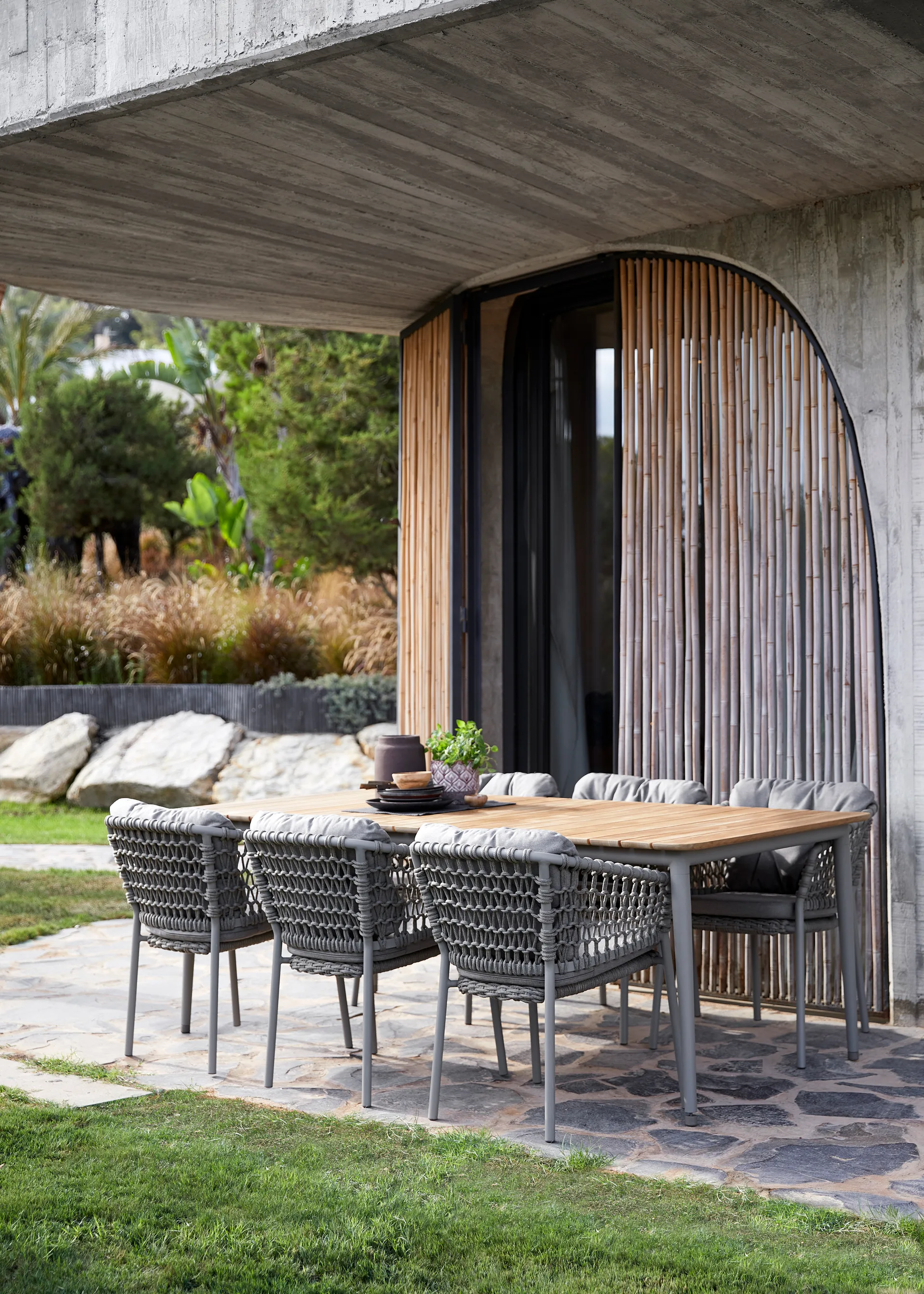 Cadeira de braços Ocean soft rope, Sand Cane-line