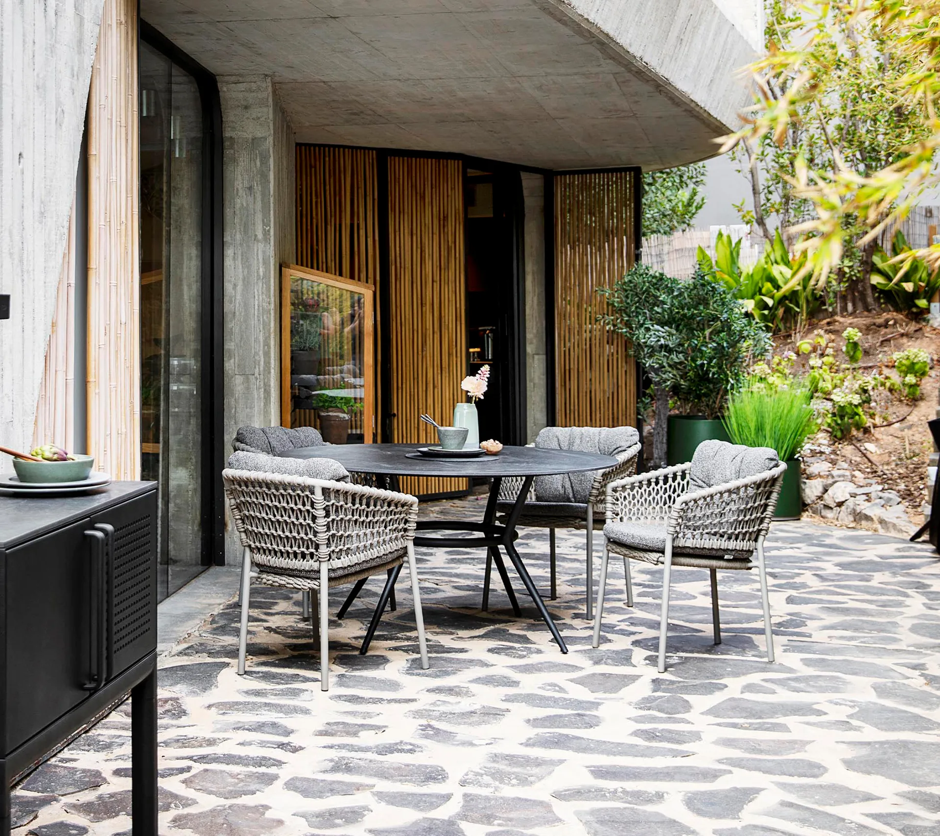 Cadeira de braços Ocean soft rope, Taupe Cane-line