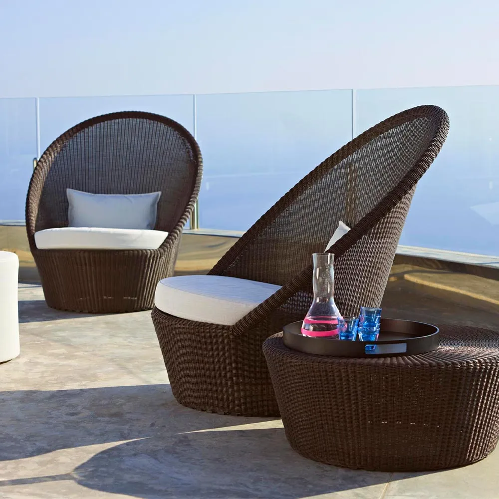 Cadeira de sol Kingston, Graphite Cane-line