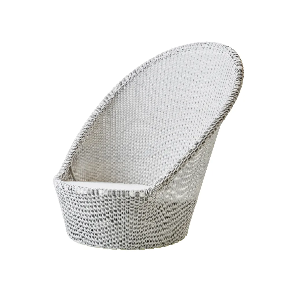 Cadeira de sol Kingston, White grey Cane-line