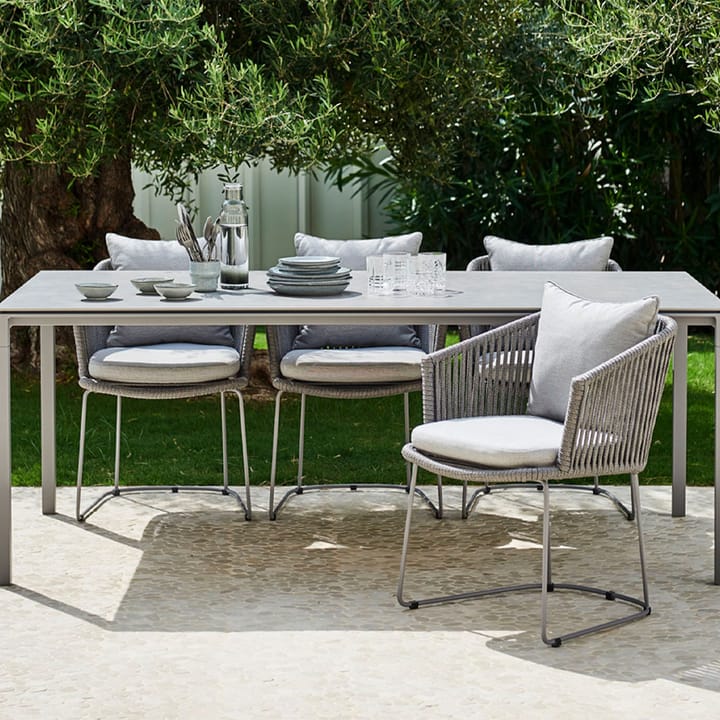 Cadeira Moments, Cane-line natté grey, cane-line soft rope Cane-line