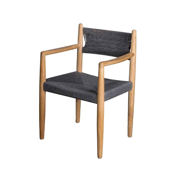 Cadeira Royal - Dark grey, teca - Cane-line