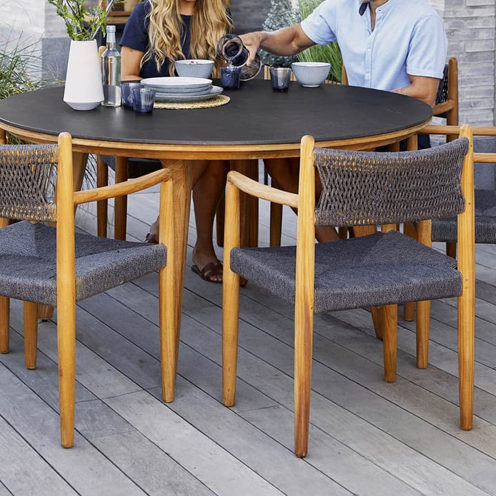 Cadeira Royal, Dark grey, teca Cane-line
