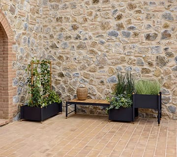 Caixa de flores Sticks 57x103 cm - Lava grey - Cane-line