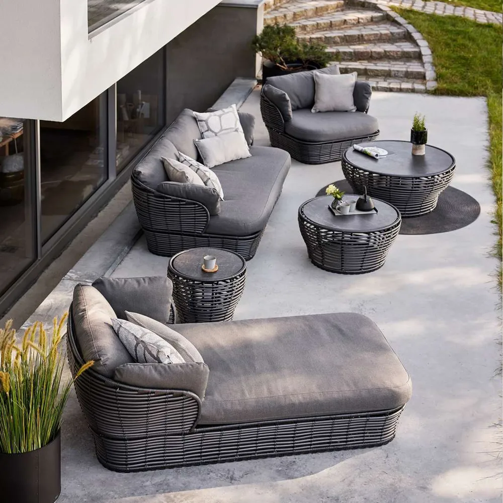 Divã Basket, Grey, Cane-Line weave Cane-line