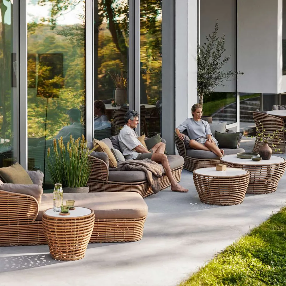 Divã Basket, Grey, Cane-Line weave Cane-line