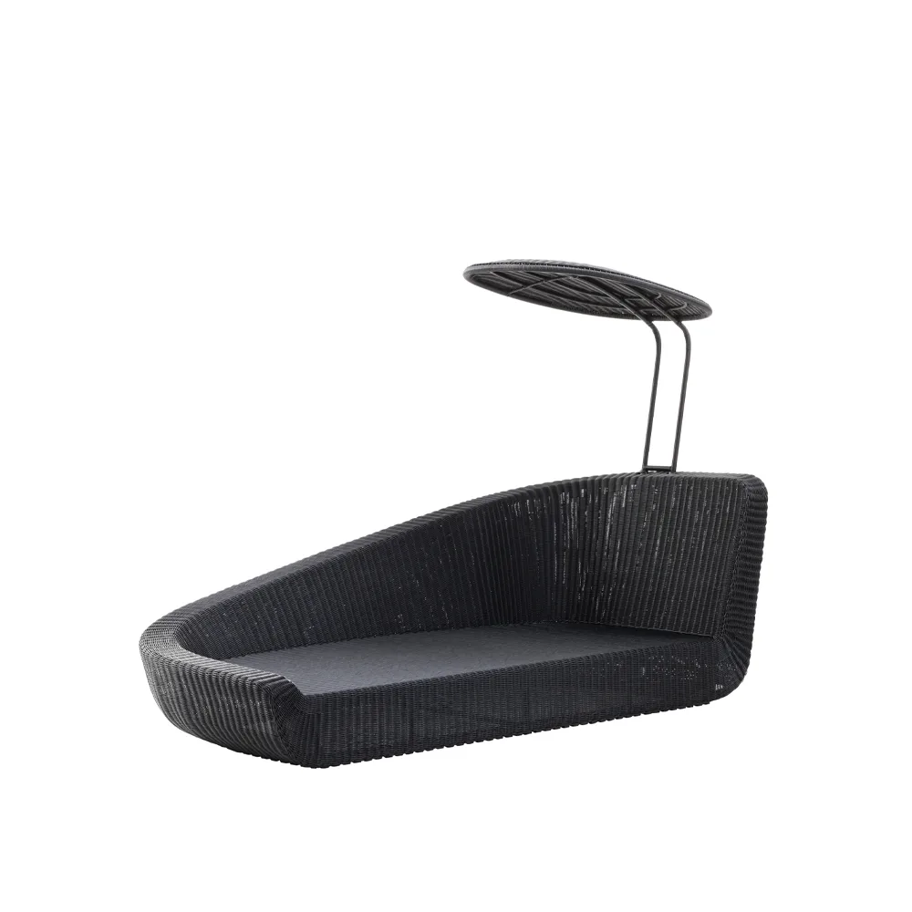 Divã Savannah, Black, direita Cane-line