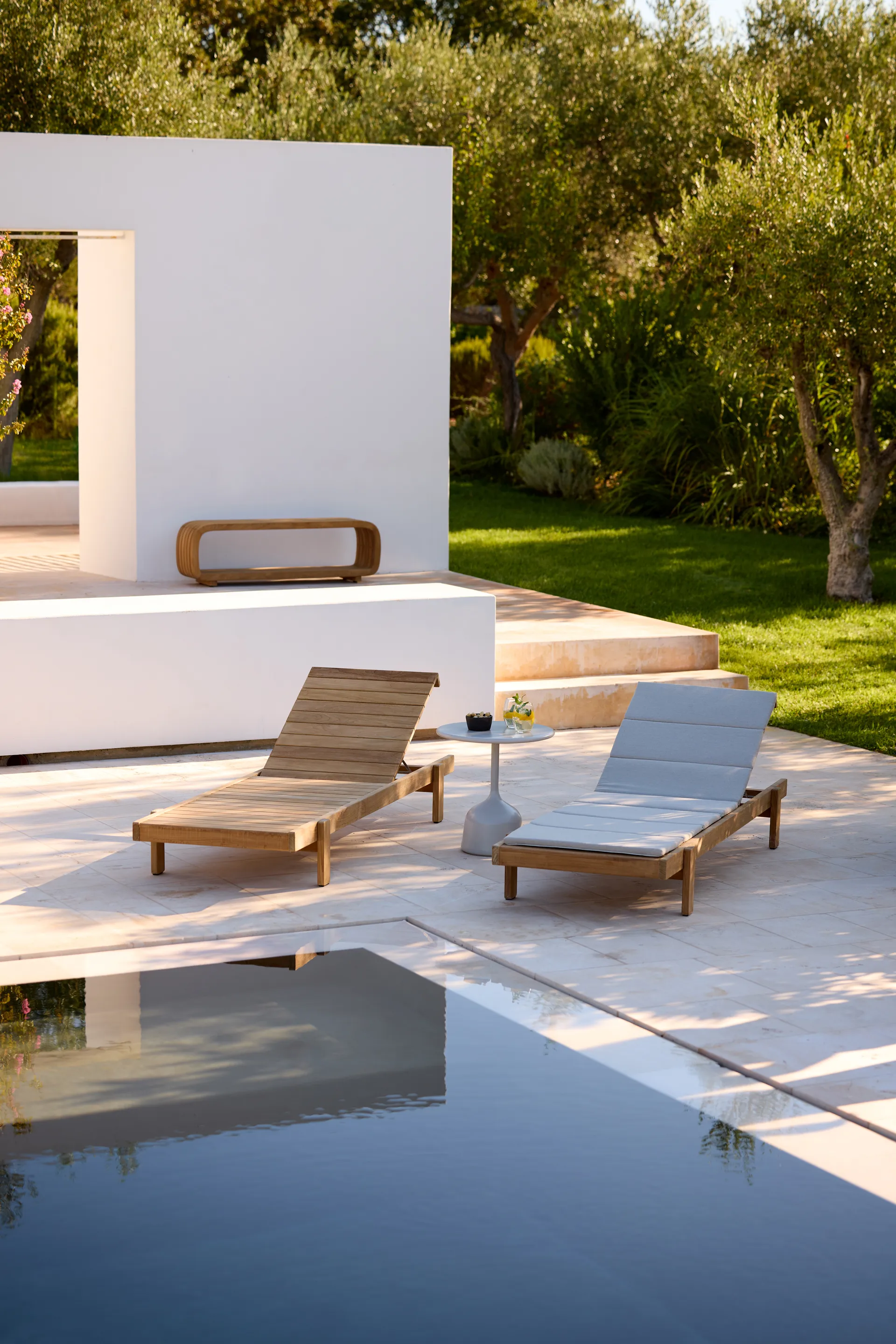 Espreguiçadeira Vista, Teca Cane-line