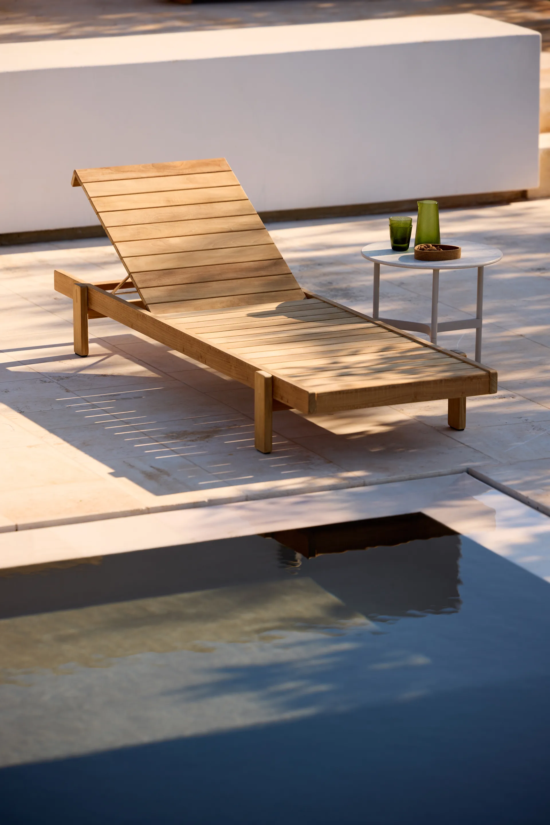 Espreguiçadeira Vista, Teca Cane-line