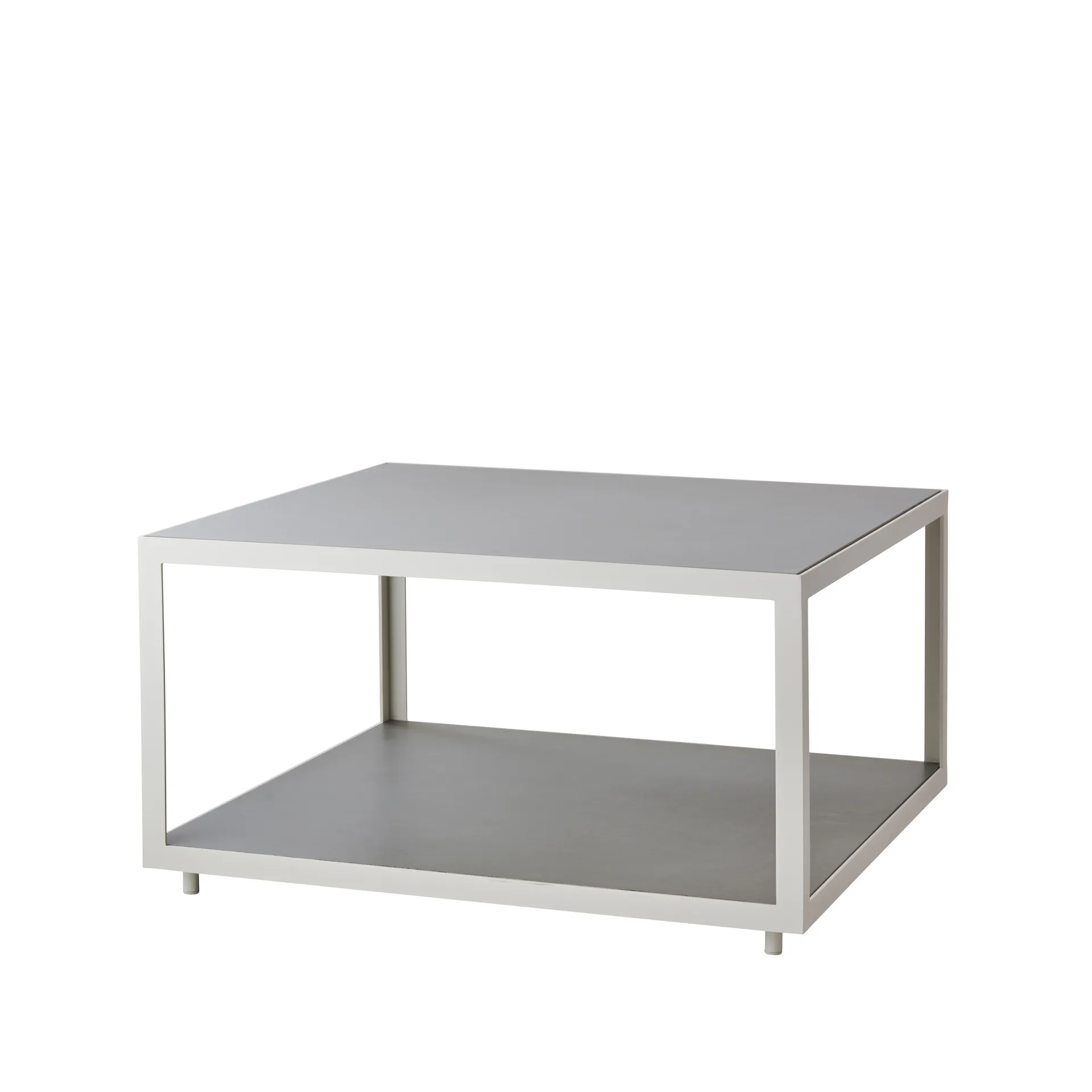 Mesa de centro Level cerâmica 79x79 cm, Light grey-white Cane-line