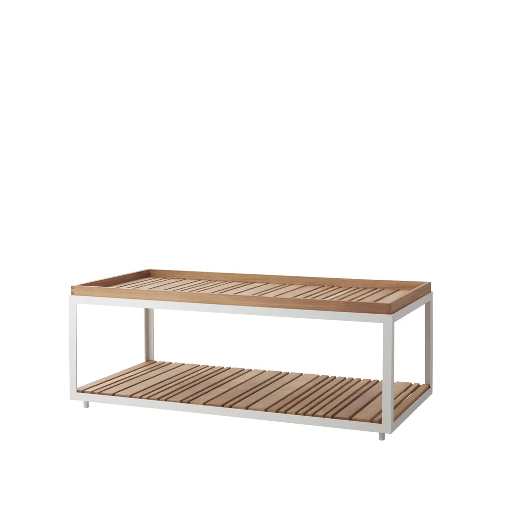 Mesa de centro Level teca 62x122 cm, White Cane-line