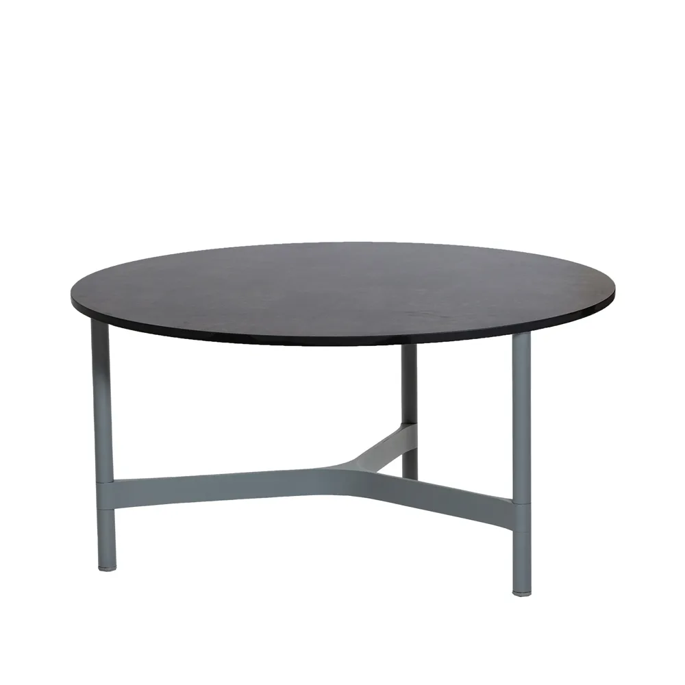 Mesa de centro Twist large Ø90 cm, Dark grey-light grey Cane-line