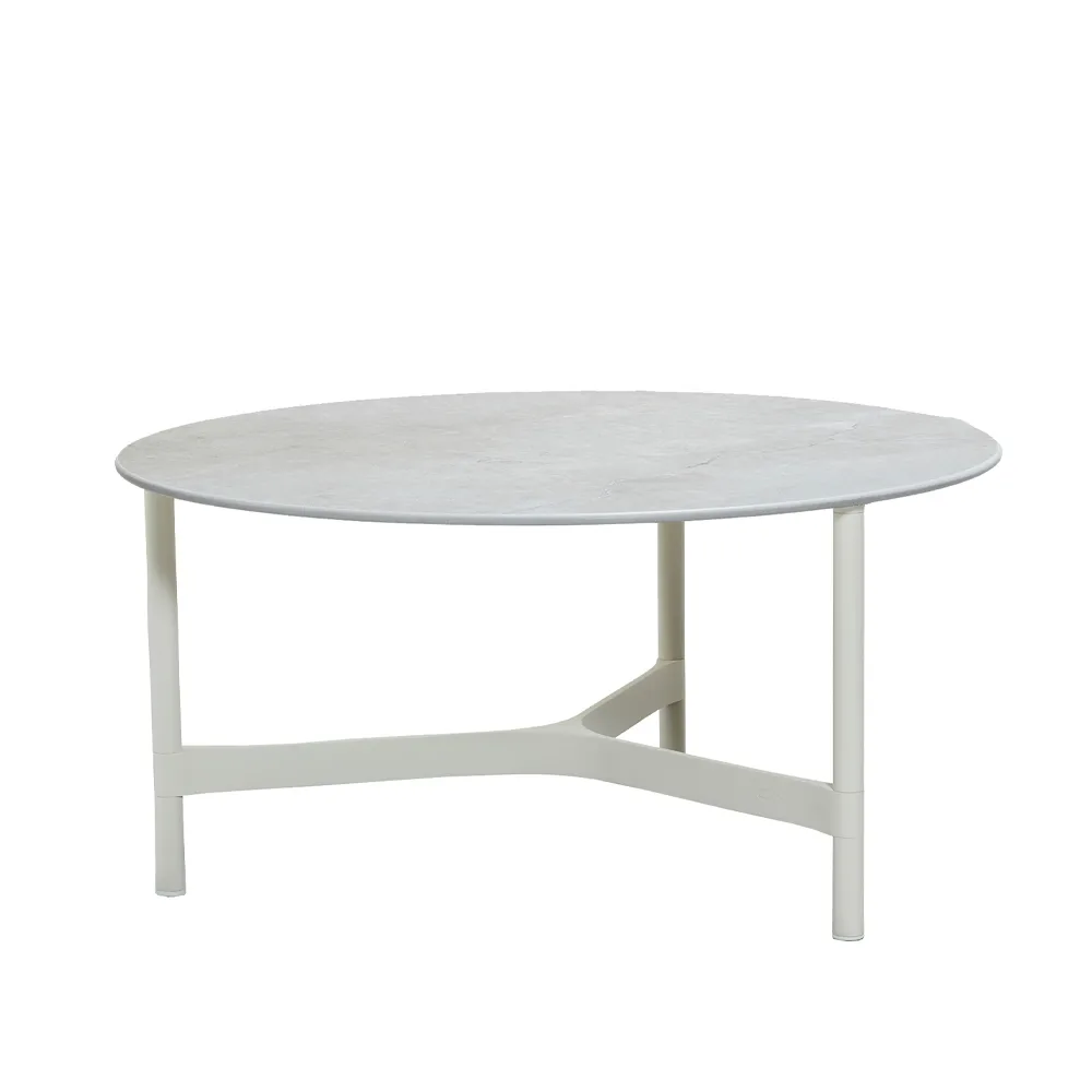 Mesa de centro Twist large Ø90 cm, Fossil grey-white Cane-line
