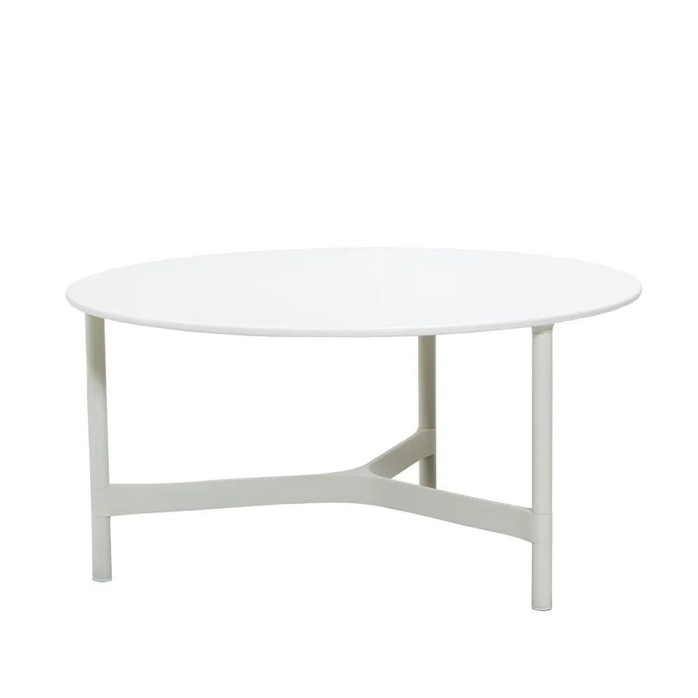 Mesa de centro Twist large Ø90 cm, White-white Cane-line
