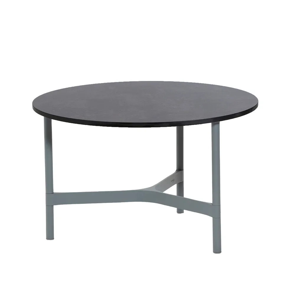 Mesa de centro Twist medium Ø70 cm, Dark grey-light grey Cane-line
