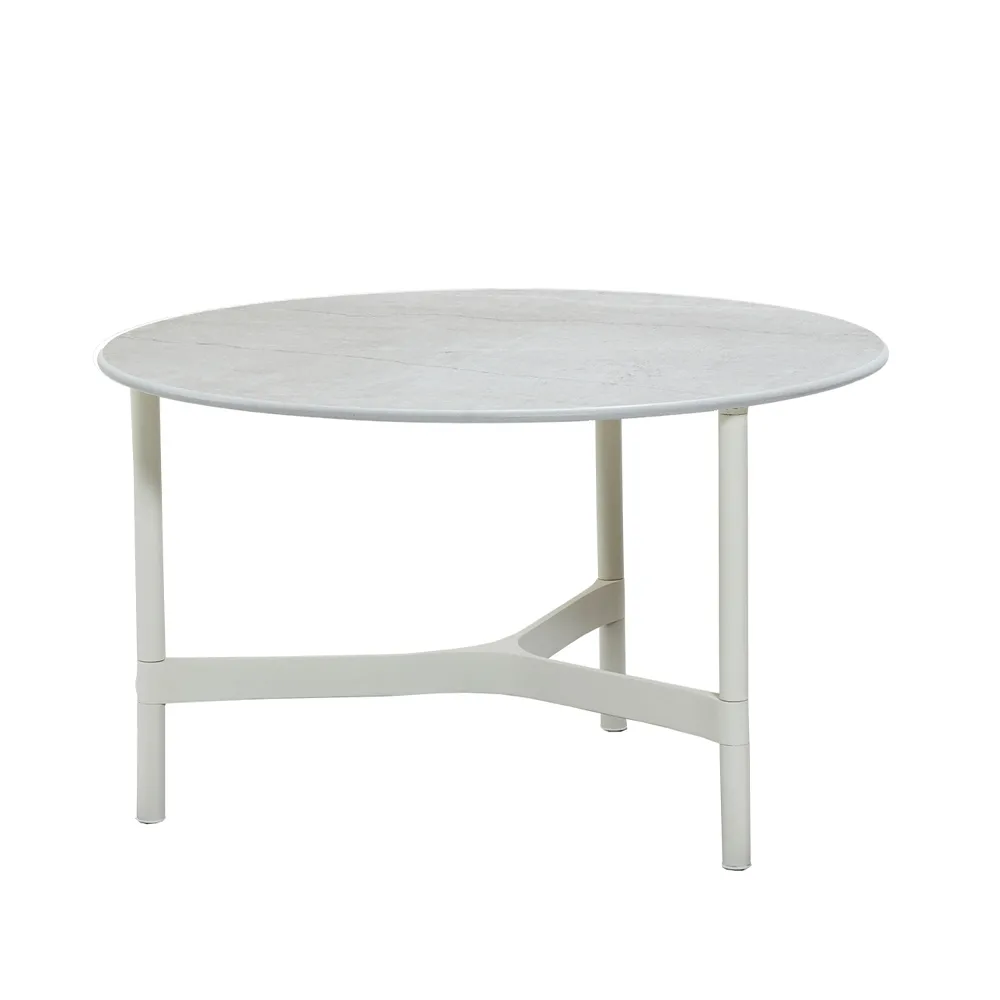 Mesa de centro Twist medium Ø70 cm, White-white Cane-line