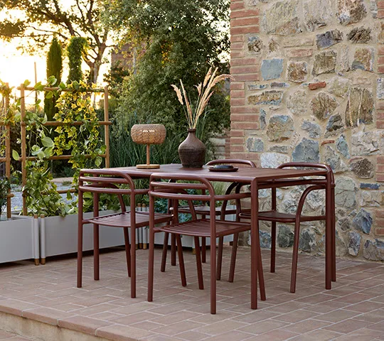 Mesa de jantar Bliss 81x133 cm, Desert red Cane-line