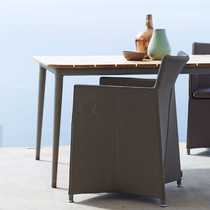 Mesa de jantar Core teca 210x100x74 cm, Suporte taupe Cane-line