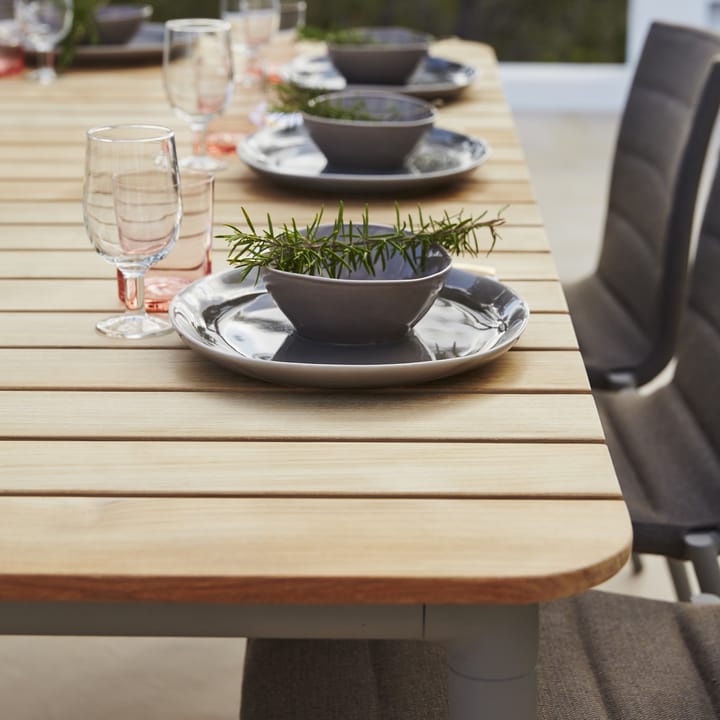 Mesa de jantar Core teca 210x100x74 cm, Suporte taupe Cane-line