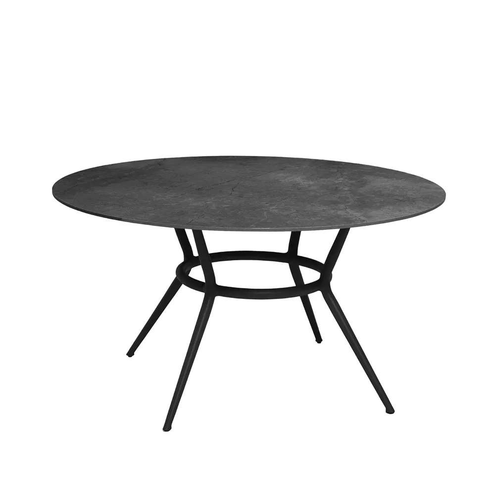 Mesa de jantar Joy, Fossil black-lava grey Ø144 cm Cane-line