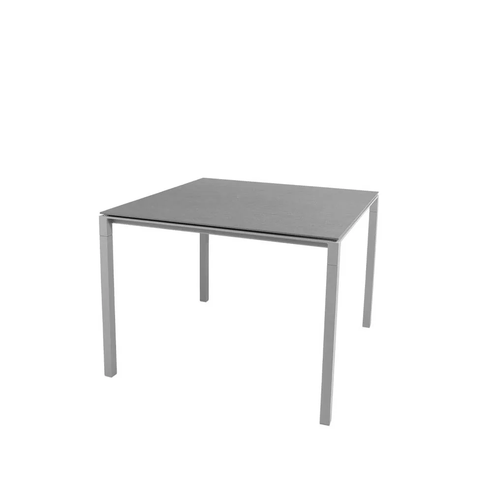 Mesa de jantar Pure, Basalt grey-light grey 100x100 cm Cane-line