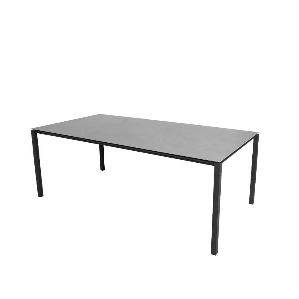Mesa de jantar Pure, Concrete grey-lava grey 200x100 cm Cane-line