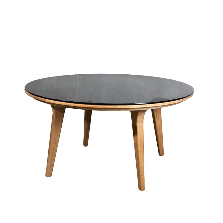 Mesa de jantar redonda Aspect - Smokey black-teca - Cane-line