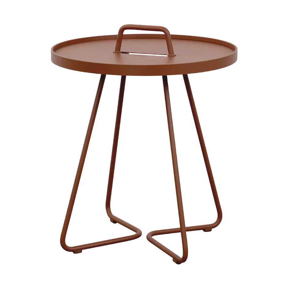 Mesa lateral On-the-move Ø44 cm, Desert red Cane-line