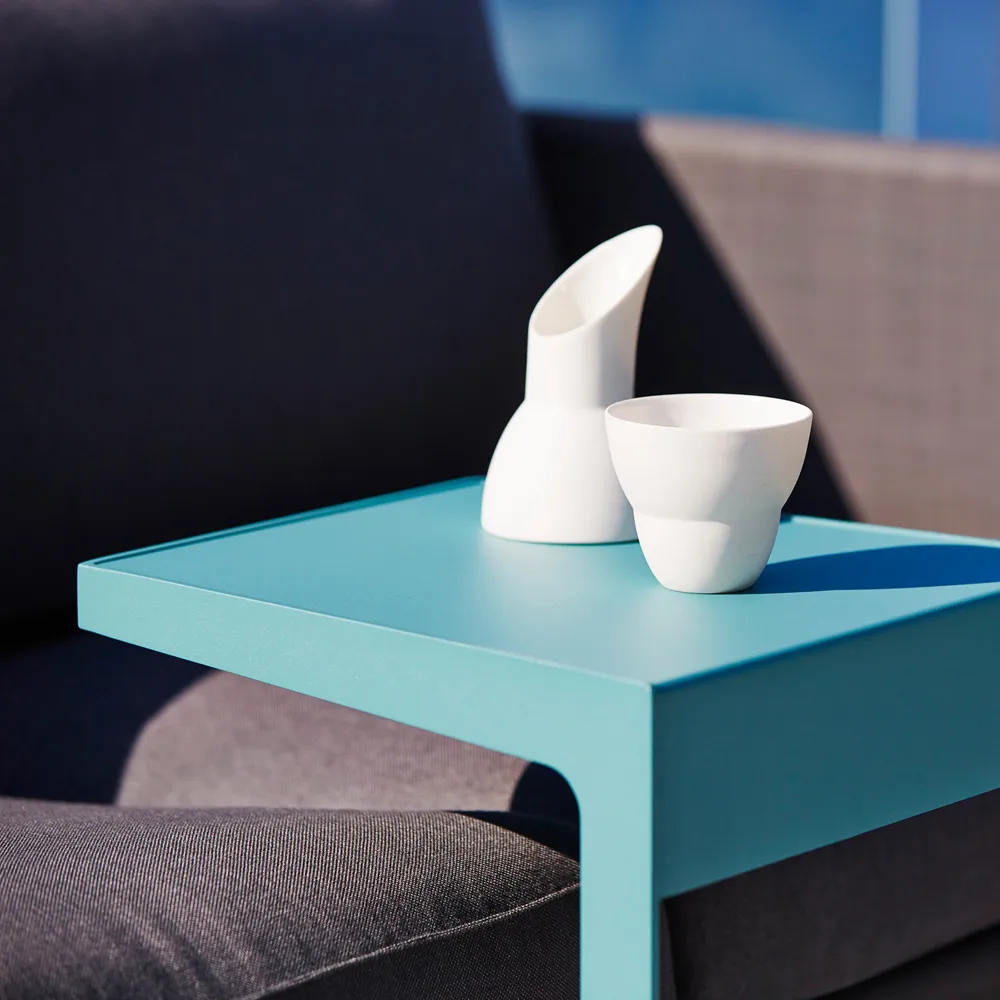 Mesa lateral Time Out, White Cane-line