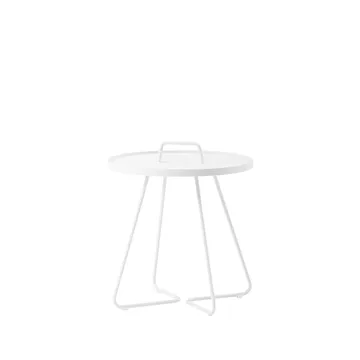 Mesa On the Move Ø37 cm - White - Cane-line