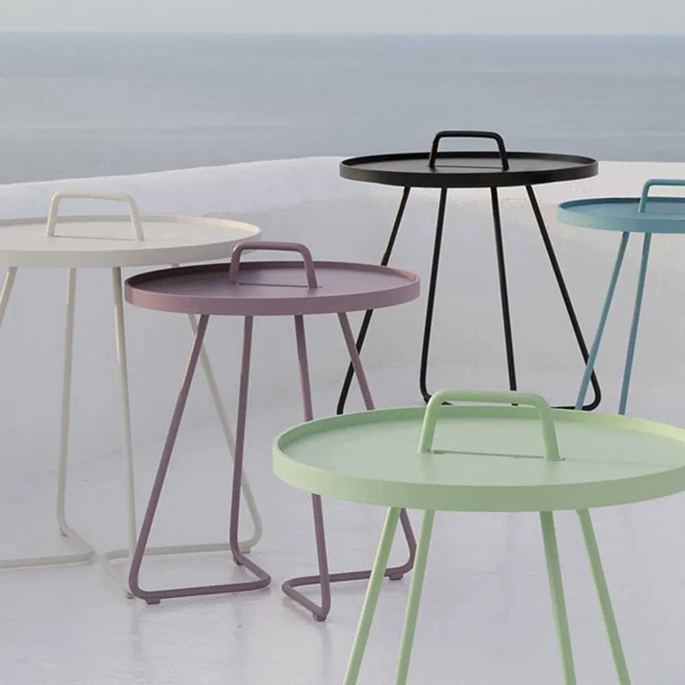 Mesa On the Move Ø44 cm, Taupe Cane-line