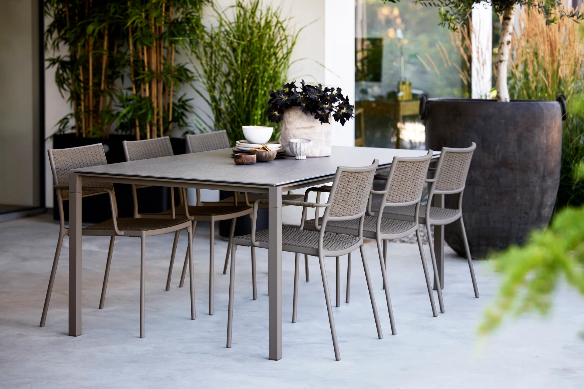 Mesa Pure 200x100 cm Basalt grey-taupe,  Cane-line
