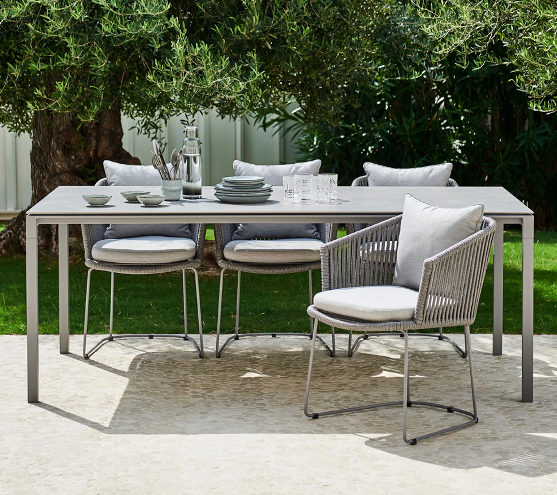 Mesa Pure 200x100 cm Basalt grey-taupe,  Cane-line