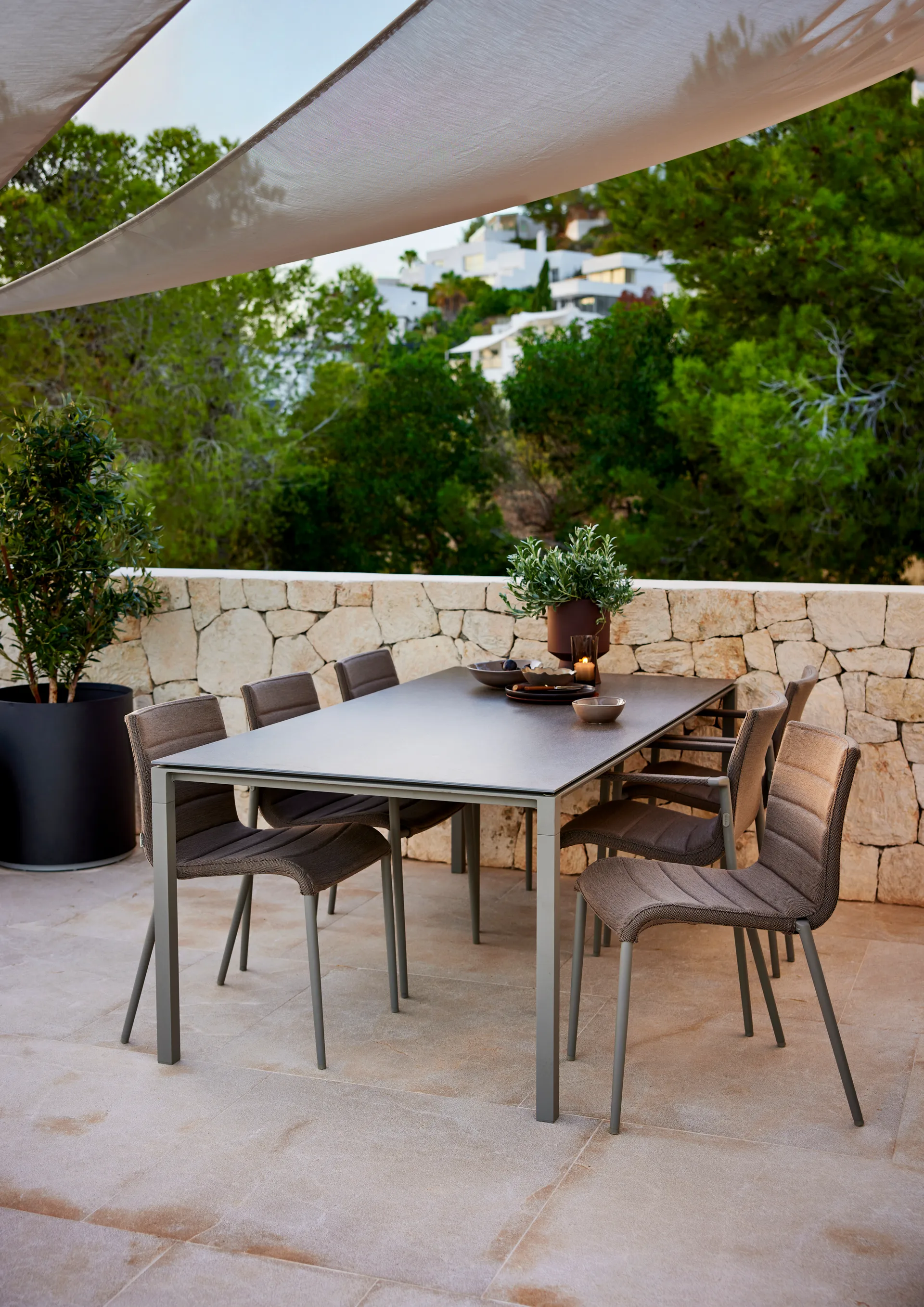 Mesa Pure 200x100 cm Basalt grey-taupe,  Cane-line