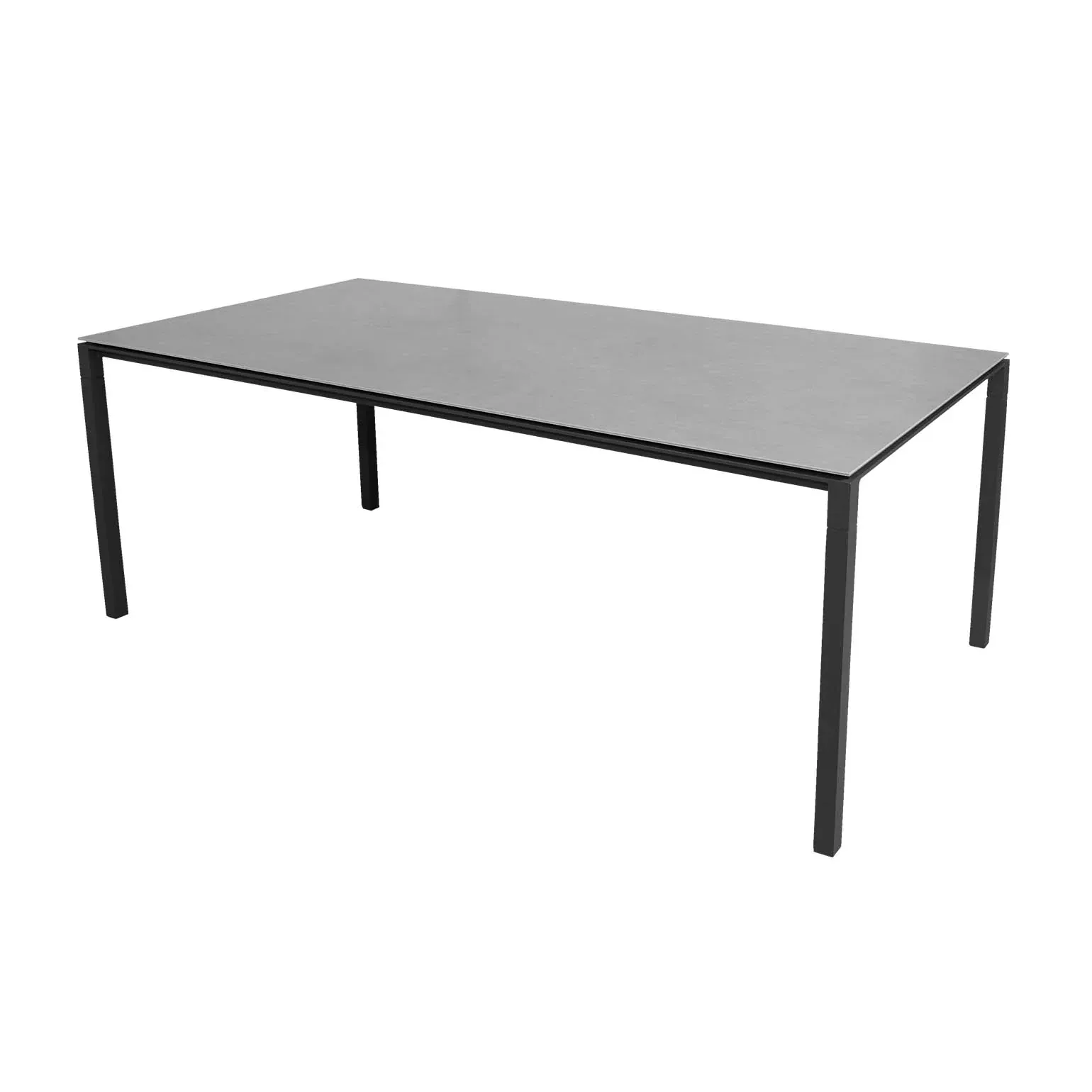 Mesa Pure 200x100 cm Cinza Concreto-Cinza Lava Cane-line