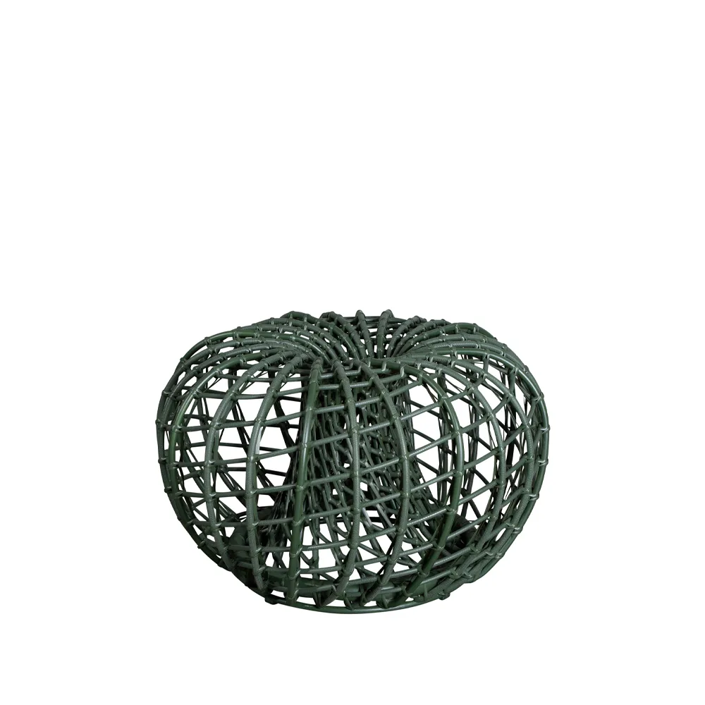 Mesa/banqueta Nest, Dark green, pequeno Cane-line