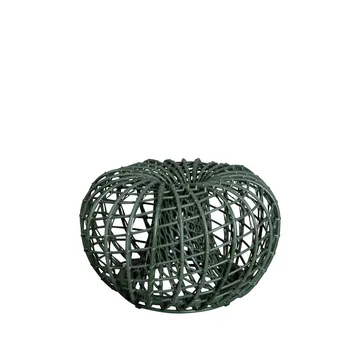 Mesa/banqueta Nest - Dark green, pequeno - Cane-line