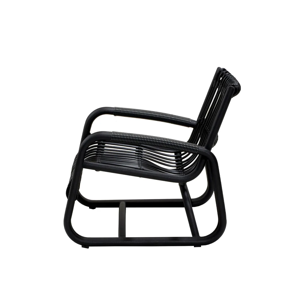 Poltrona Curve, Lava grey Cane-line