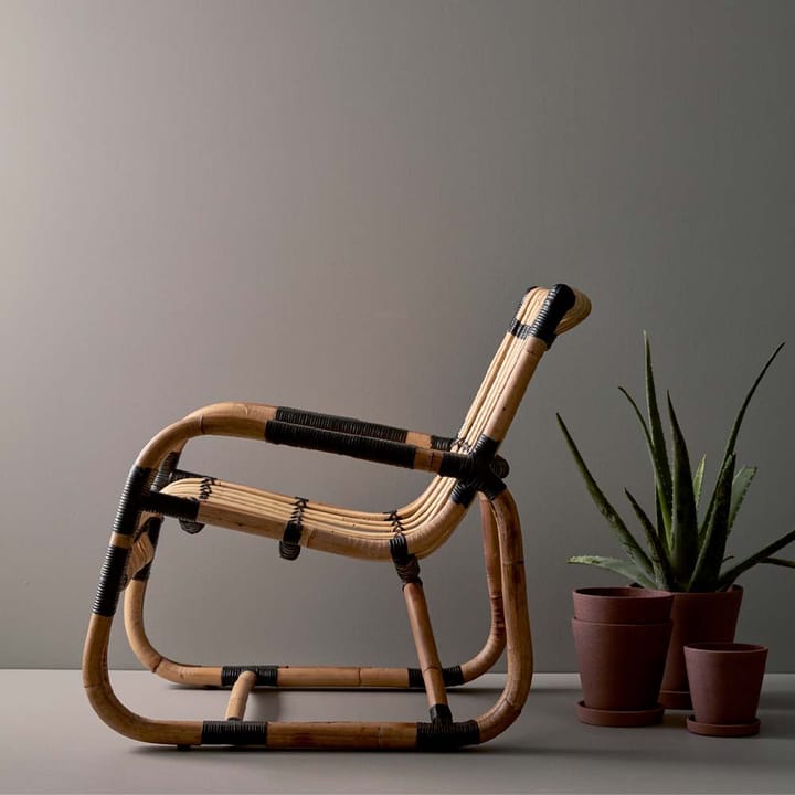 Poltrona Curve, Lava grey Cane-line
