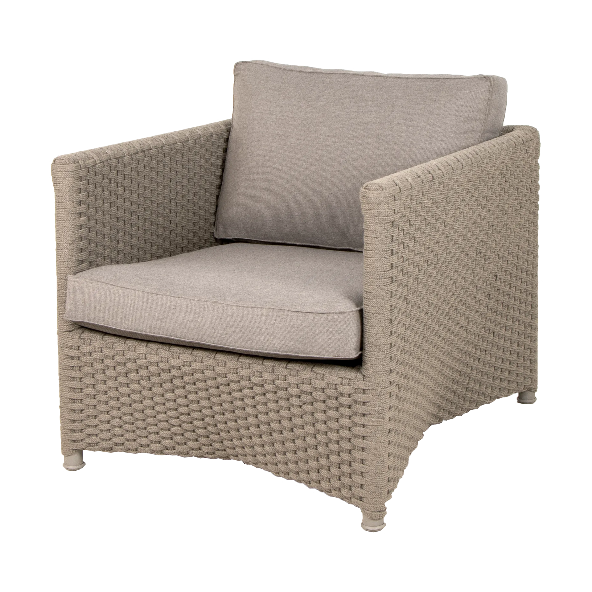 Poltrona Diamond soft rope, Cane-Line Natté taupe Cane-line