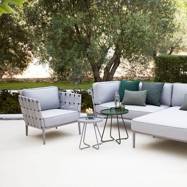 Poltrona lounge Conic, Grey, incl. almofadas Cane-line