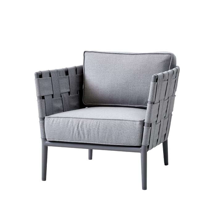 Poltrona lounge Conic - Light grey, incl. almofadas - Cane-line