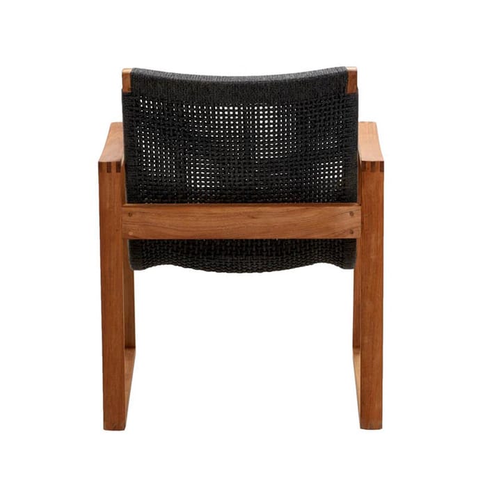 Poltrona lounge Endless, Dark grey, suporte em teca Cane-line