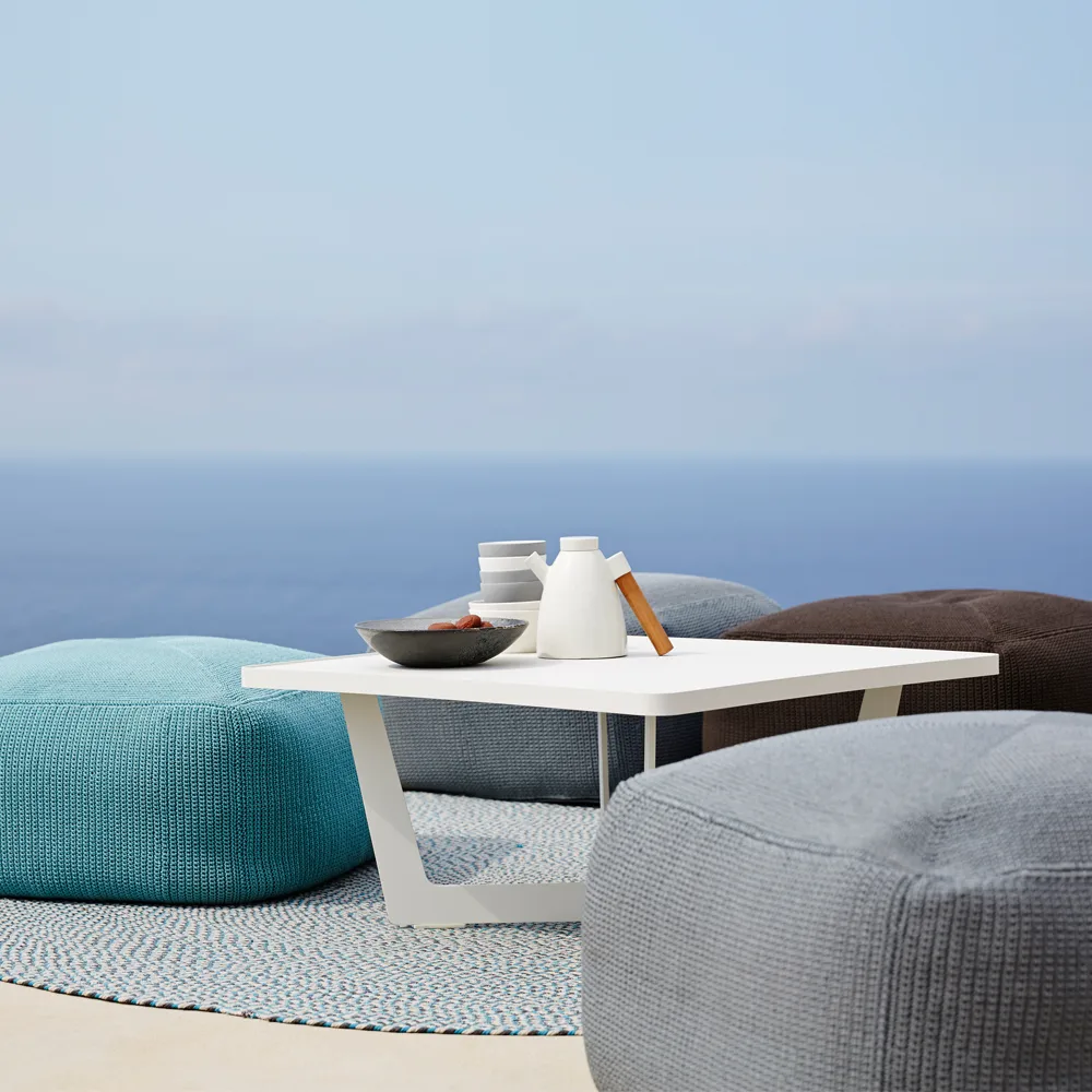 Pufe Divine, Turquoise Cane-line