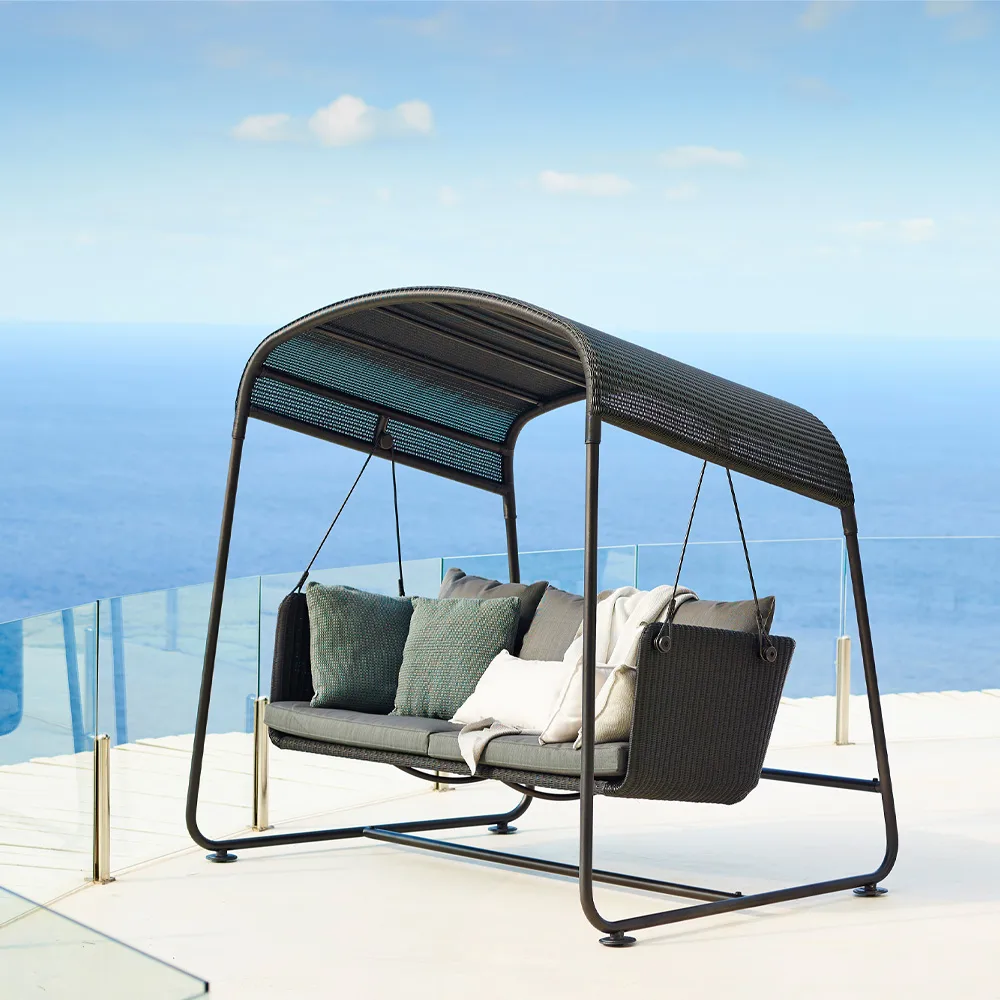 Rede Cave, Graphite, incl. almofadas cinzas Cane-line