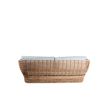 Sofá Basket 2 lugares - Natural, almofadas taupe - Cane-line