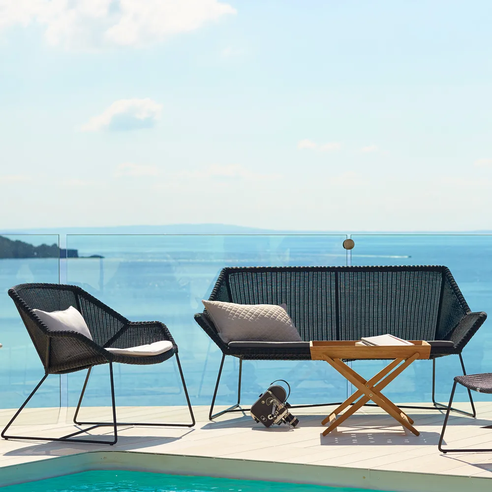 Sofá Breeze 2 lugares weave, Light grey Cane-line