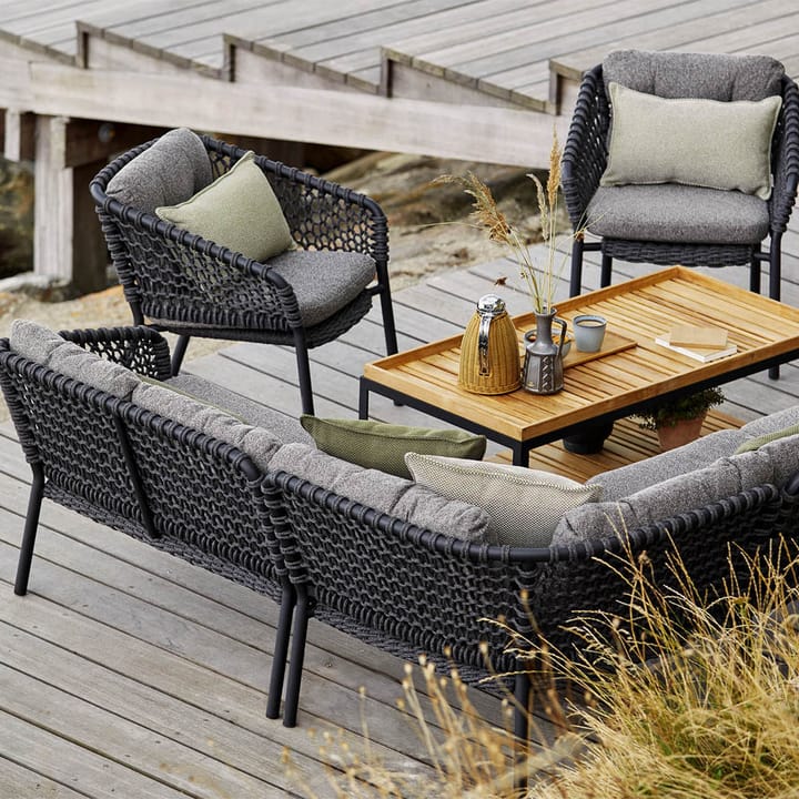 Sofá modular Ocean, dark grey, canto Cane-line